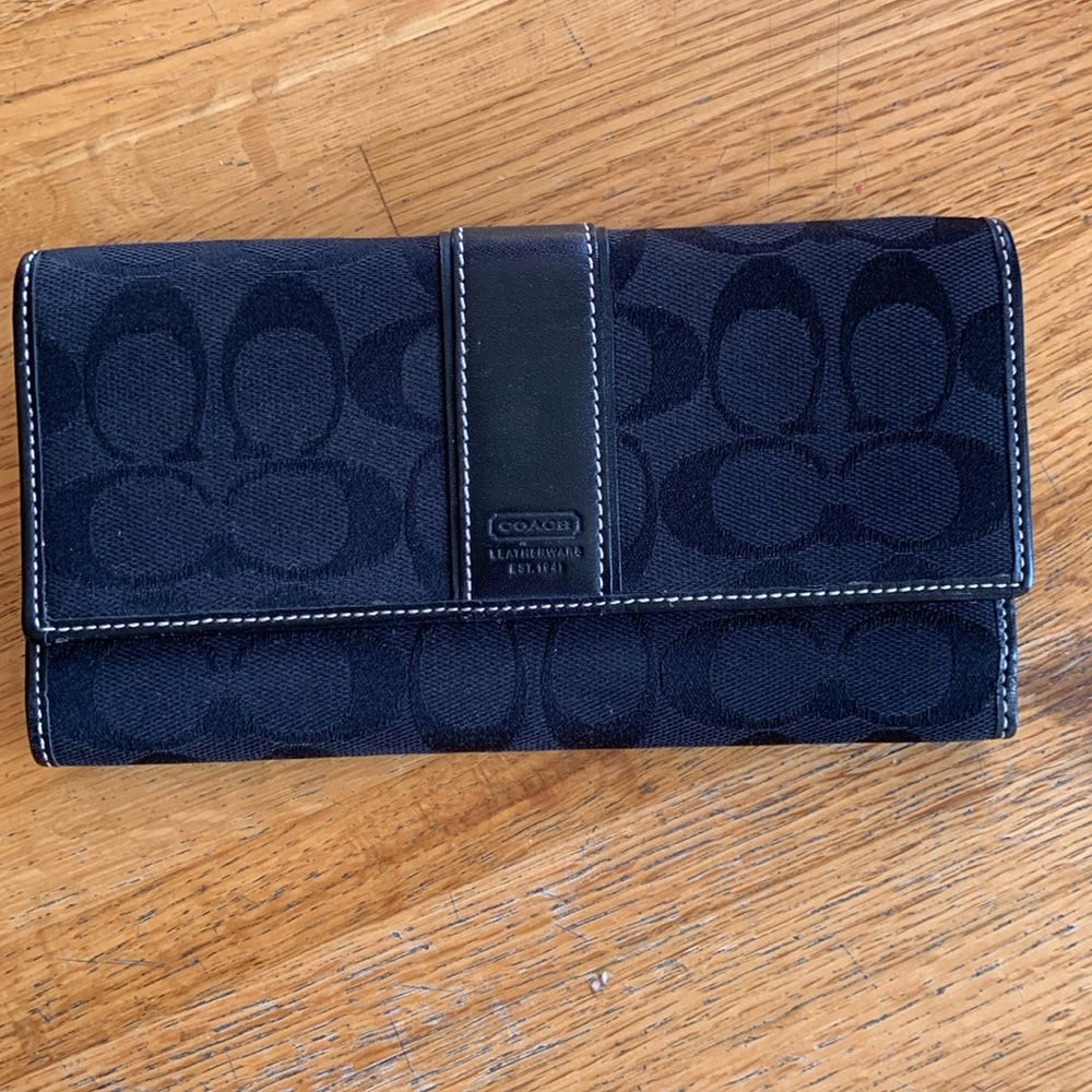 Coach wallet/checkbook holder
